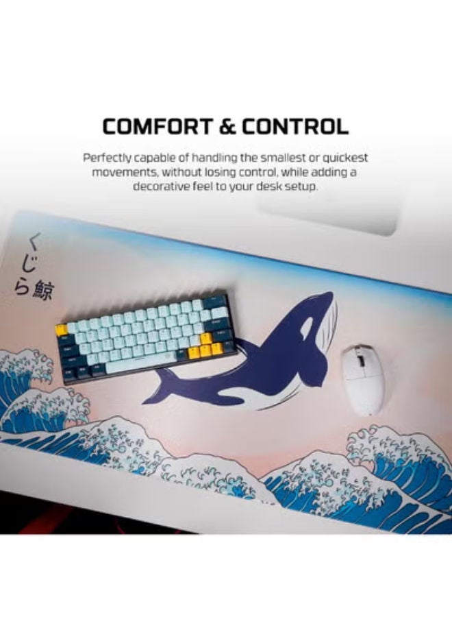 FANTECH ATO MP905 KUJIRA UMI Deskmat Mouse Pad — durable, spill-resistant, anti-slip base, 900x400x4mm for comfort and control - Image 3